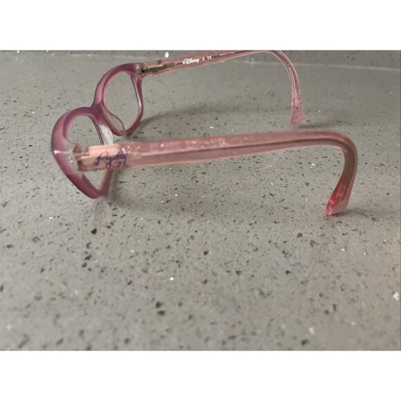 Disney Kids Eyeglasses Frames ONLY 3E 1443 Purple Pink Glitter Sparkle 48-13-130 - Picture 3 of 12